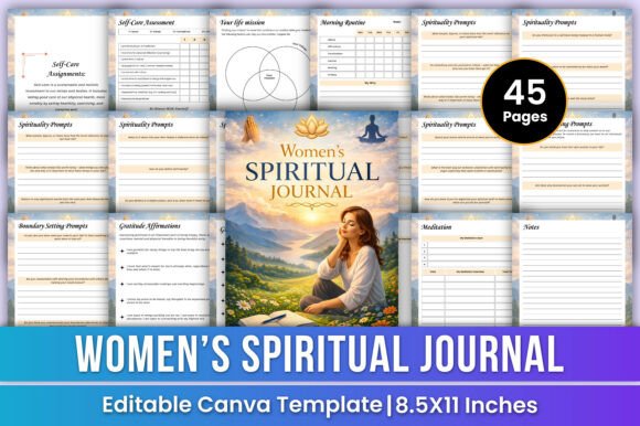 Download Women’s Spiritual Journal Canva Template - Template Collection