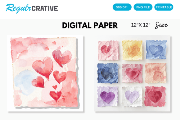 Download Love Sticky Notes Watercolor Paper - Watercolor Collection