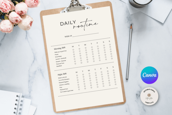 Download Daily Routine Habit Tracker Template - Template Collection