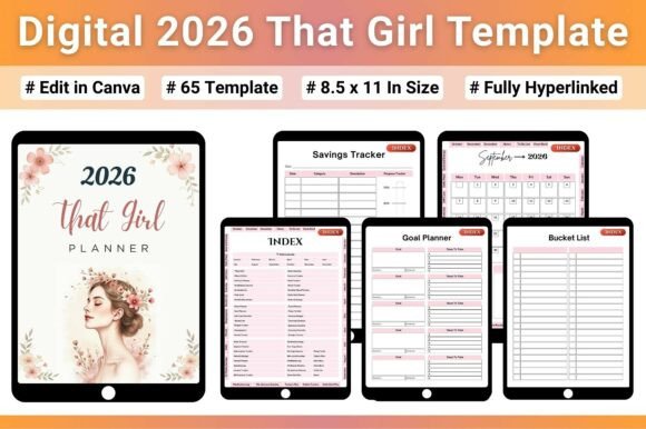 Download Digital 2026 That Girl Template - Template Collection