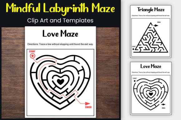 Download Mindful Shapes Maze Clip Art &amp; Templates - Template Collection