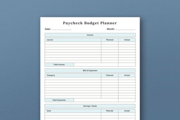 Download Paycheck Budget Planner Template - Template Collection