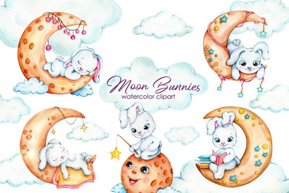 Download Watercolor Clipart Bunnies - Watercolor Collection