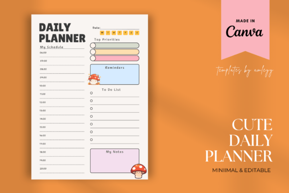 Download Cute Daily Planner Template – Printable - Template Collection