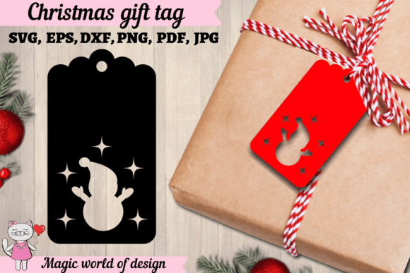 Download Christmas Gift Tag Templates SVG , Gift - Template Collection