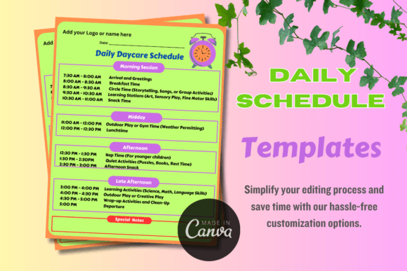 Download Editable Daily Schedule Template - Template Collection