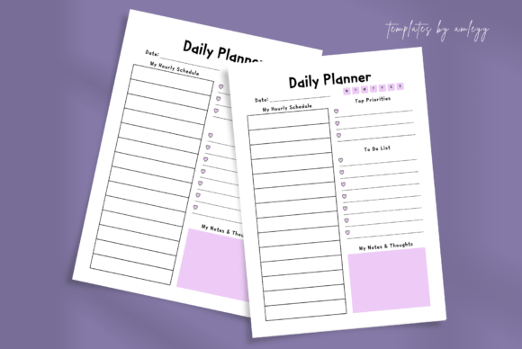 Download Aesthetic Daily Planner Template Canva - Template Collection