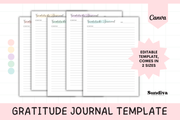 Download Gratitude Journal Printable Template 6 - Template Collection