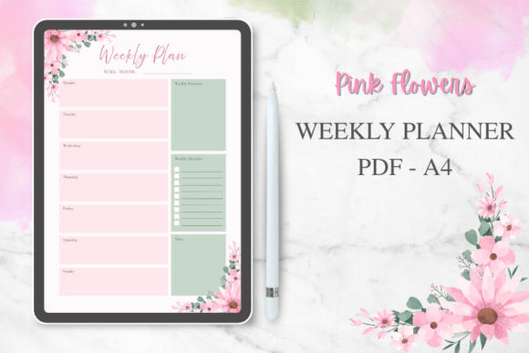 Download Weekly Planner | Printable PDF Template - Template Collection