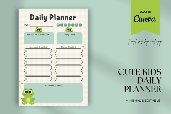 Download Cute Kids Daily Planner Template - Template Collection