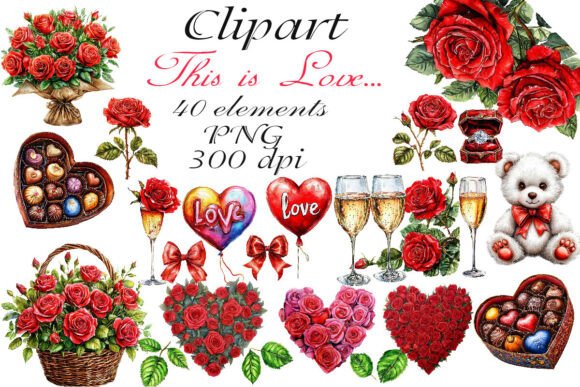 Download Watercolor Clipart is Love PNG - Watercolor Collection