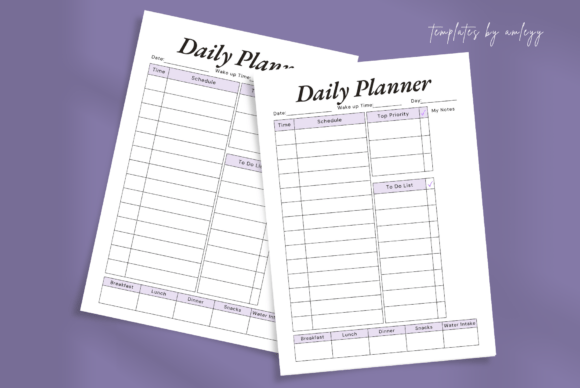 Download Productivity Daily Planner Template - Template Collection