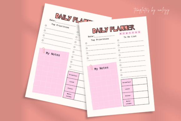 Download Cute Aesthetic Daily Planner Template - Template Collection