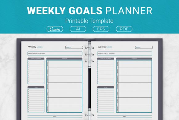 Download Weekly Goals Planner Printable Template - Template Collection