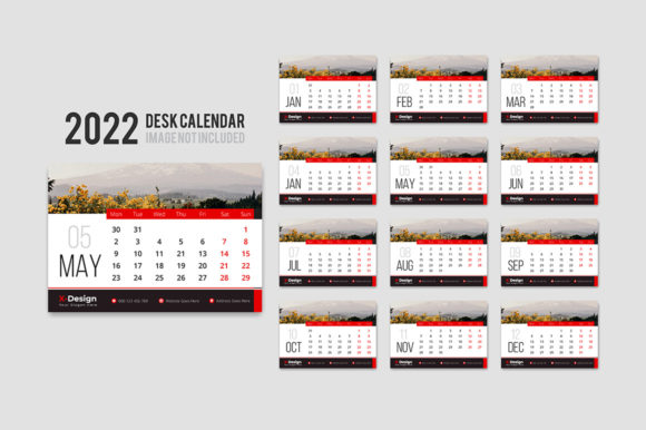 Download Daily Desk Calendar 2022 Template - Template Collection