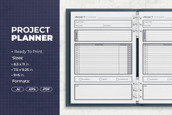 Download Project Planner | Printable Template - Template Collection