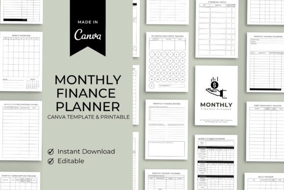 Download Monthly Finance Planner Template - Template Collection