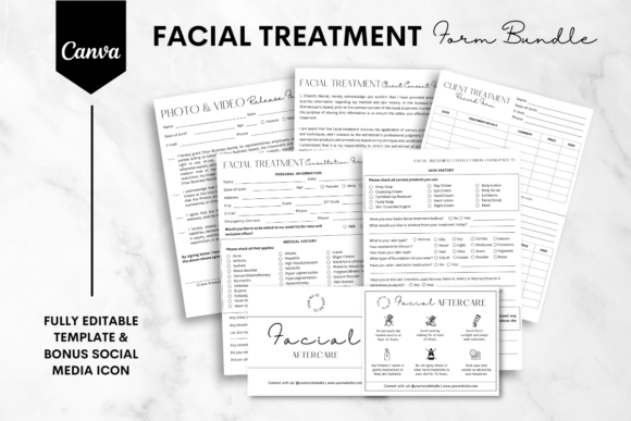 Download Facial Business Form Bundle Template 2 - Template Collection