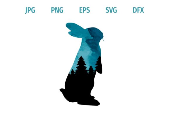 Download Standing Rabbit Silhouette - Premium Resources