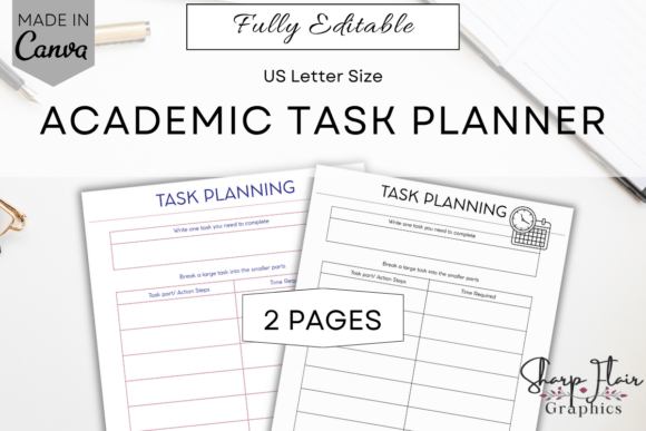 Download Academic Task Planner | Canva Template - Template Collection