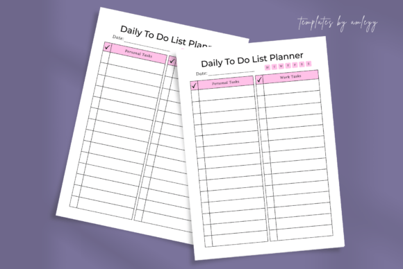 Download Simple Daily to Do List Planner Template - Template Collection