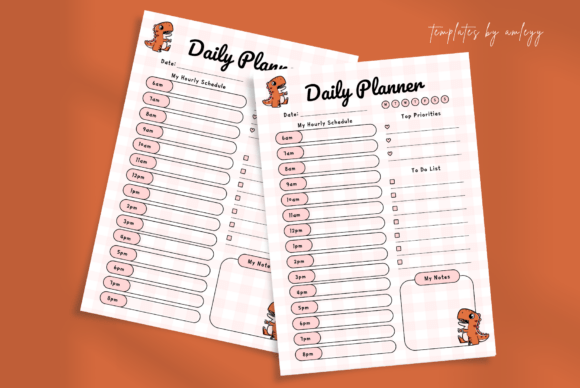Download Cute Kawaii Daily Planner Template Canva - Template Collection