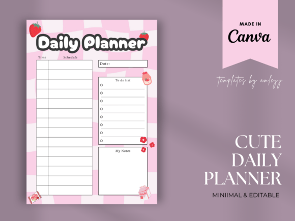 Download Cute Daily Planner Template - Template Collection