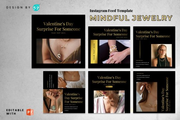 Download Instagram Feed Template  Mindful Jewelry - Template Collection