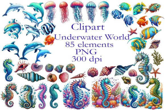 Download Watercolor Clipart Underwater World - Watercolor Collection