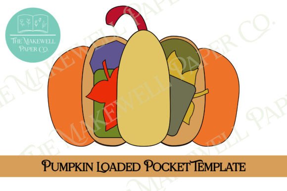 Download Fall Pumpkin Loaded Pocket SVG Template - Template Collection