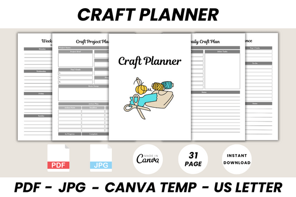 Download Craft Planner Canva Template - Template Collection