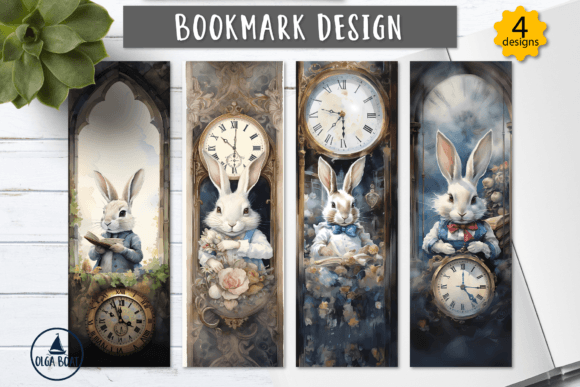 Download Alice in Wonderland White Rabbit Bookmar - Rabbit Collection