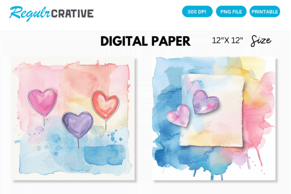 Download Love Sticky Notes Watercolor Paper - Watercolor Collection