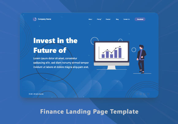Download Finance Landing Page Template - Template Collection