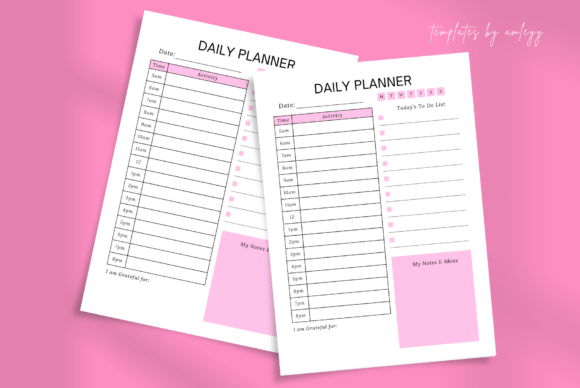 Download Minimal Cute Daily Planner Template Canv - Template Collection