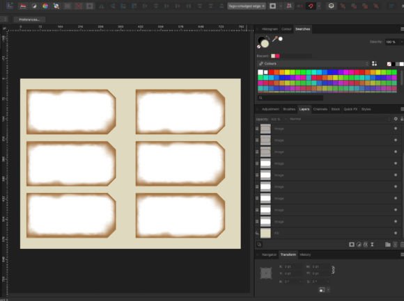 Download Tag Templates &amp; Smudged-Edges Overlay - Template Collection