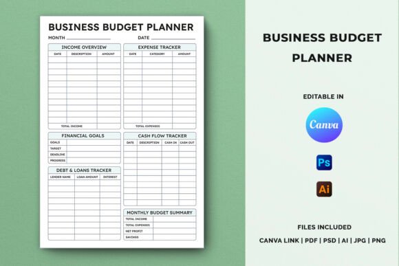 Download Business Budget Planner Template - Template Collection