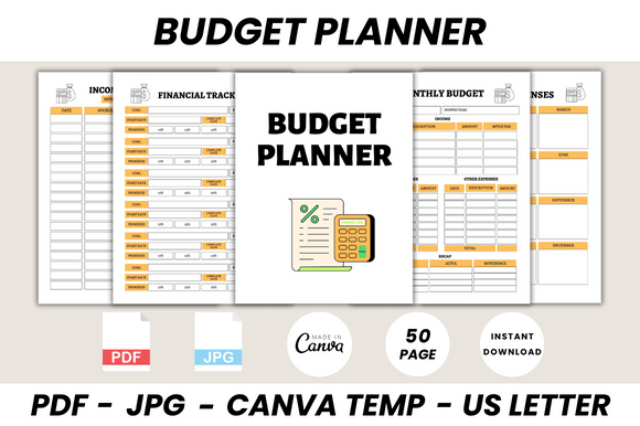 Download Budget Planner Canva Template - Template Collection
