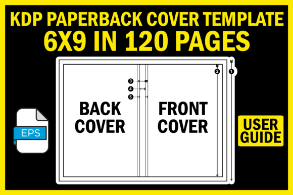 Download KDP Cover Template 6X9 in 120 Pages - Template Collection