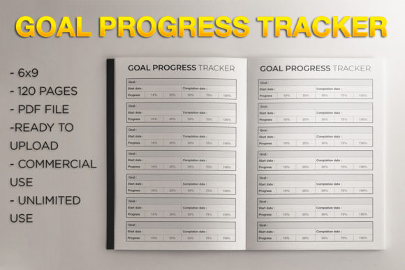 Download Goal Progress Tracker L KDP Template - Template Collection