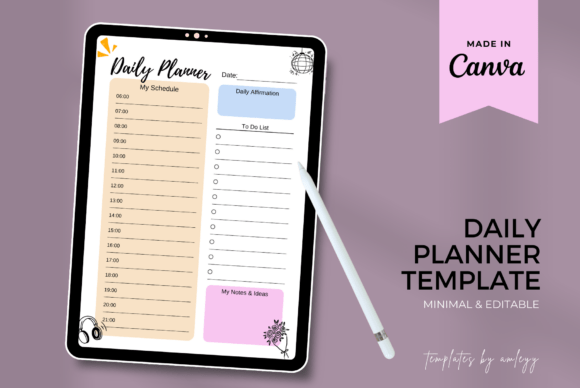 Download Free Cute Daily Planner Template | Canva - Template Collection