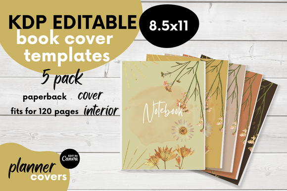 Download Notebook Cover Template Bundle/KDP Cover - Template Collection