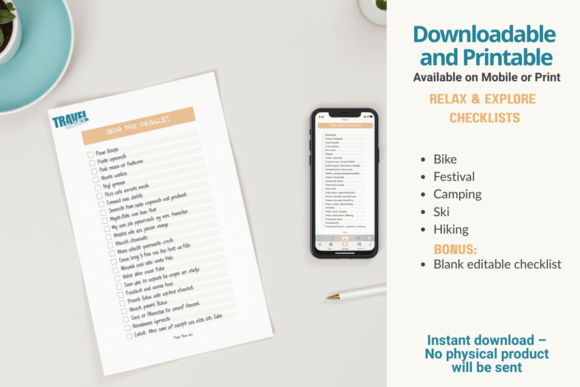 Download Printable Travel Checklist Bundle - Travel checklist Collection