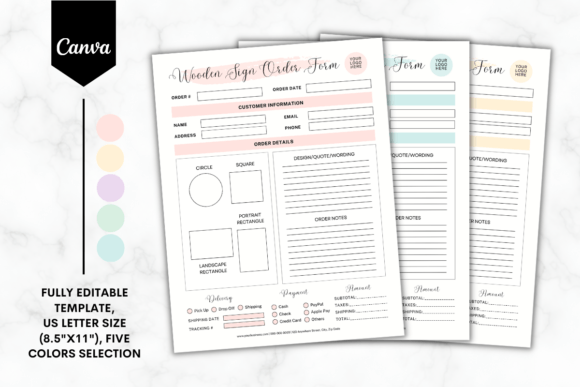 Download Custom Wooden Sign Order Form Template 1 - Template Collection