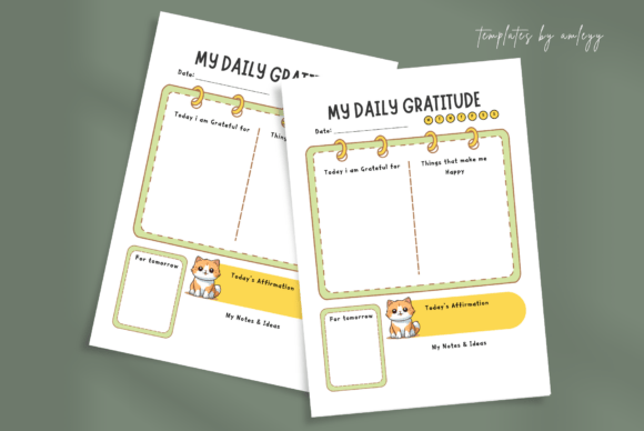Download Cute Daily Gratitude Planner Template - Template Collection