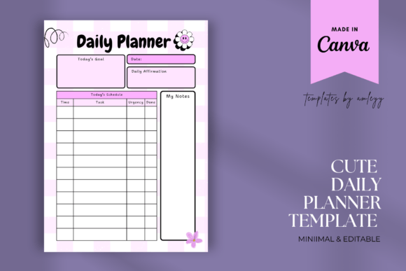 Download Cute Daily Planner Template – Editable - Template Collection