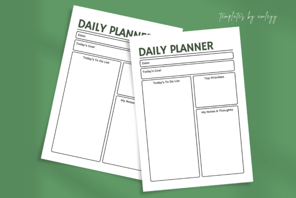 Download Minimal Daily Planner Template | Canva - Template Collection