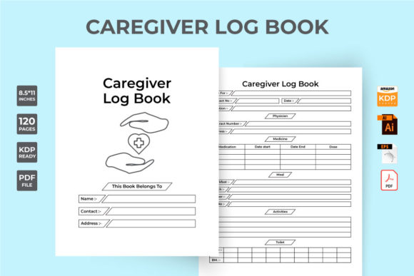 Download Caregiver KDP Interior Notebook Template - Template Collection