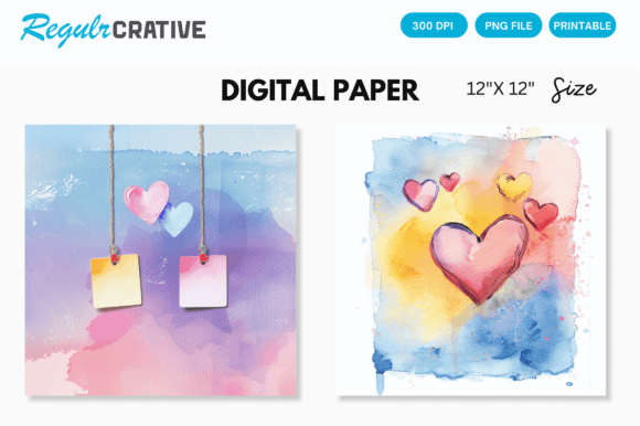 Download Love Sticky Notes Watercolor Paper - Watercolor Collection