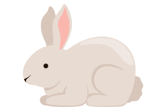 Download Bunny Animal. Cute White Rabbit Pet Cart - Rabbit Collection